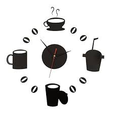 Miryo Reloj De Pared Tiempo Real Pegatinas Adhesivos Vinilo Tazas De Cafe Para Diy Decoracion Moderno Salon Dormitorio Decoracion De Unas Reloj De Pared Reloj