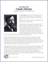 Claude Debussy Free Hey Kids Meet The Composer Biography Digital Print Music Lessons For Kids Music Lesson Plans Homeschool Music