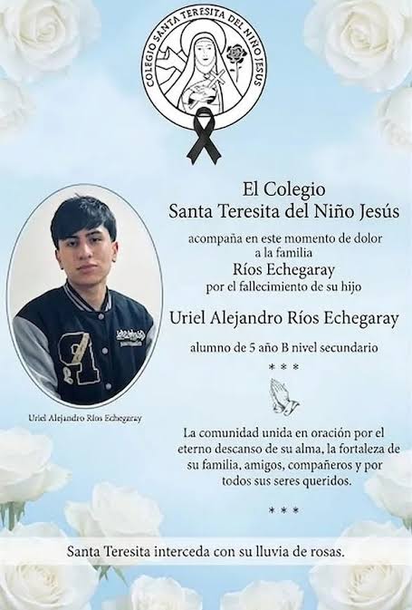 Dolor por la muerte de Uriel R&iacute;os, el joven atacado tras una fiesta
