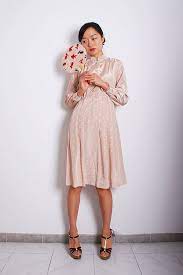 vintage miss kim manchurian ivory dress ファッションアイデア ドレス トレンド