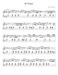 It peaked at number 99 on the uk singles chart and 100 on the canadian. Piano Sheet Music Dixie D Amelio Be Happy Piano Sheets
