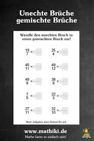 Klickst du auf eine der hauptüberschriften, dann kommst du zu den dazugehörigen unterthemen. Unechte Bruche Gemischte Bruche Klasse 5 6 Nachhilfe Mathe Matheaufgaben Mathe Bruche