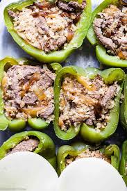 Low Carb Keto Philly Cheesesteak Stuffed Peppers Food Faith Fitness
