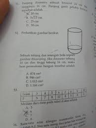 Check spelling or type a new query. Sebuah Tabung Dan Setengah Bola Seperti Gambar Disamping Jika Diameter Tabung 14 Cm Dan Tinggi Brainly Co Id