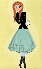 Modern High School Student Anna High School Students Disney Princess Disney Characters