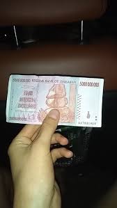 Image result for zimbabwe billion dollar note