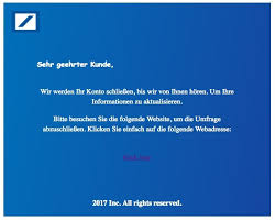 Möchten sie ein konto bei der deutschen bank eröffnen, können sie das nicht online erledigen. Warnung E Mails Im Namen Der Deutschen Bank Sind Phishing Betrug