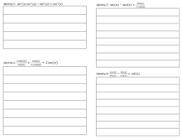 List the basic 8 identities. Cardsort Trig Identities Activity Builder By Desmos