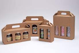 Jar And Bottle Gift Boxes Carriers Bottle Design Packaging Food Box Packaging Food Gifts Packaging