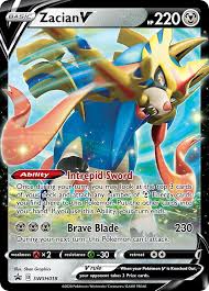 A set of richly designed metal condition markers Serebii Net Pokemon Card Database Swsh Promos 18 Zacian V