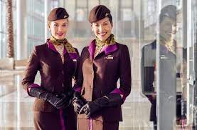 Cabin crew in collectable airline clothing. Etihad Airways To Host Major Global Cabin Crew Recruitment Drive Etihad