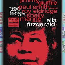 Ella Fitzgerald jazz poster