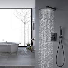 Explore the varied black tub shower combo ranges on alibaba.com and shop for these products within budget. Matte Black Shower System With Body Jets Tub Spout 10 Inches Brass Bathroom Luxury Rain Mixer Shower Combo Set Wall Mounted Rainfall Shower Head System Shower Faucet Walmart Canada