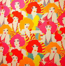 70 S Groovy Foxy Lady Wallpaper Print 60s Wallpaper Print Wallpaper Pattern Wallpaper