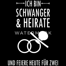 Ein paar aus ihrer familie bzw. Schwanger Hochzeit Spruch Geschenk Frauen Knotenshirt Spreadshirt
