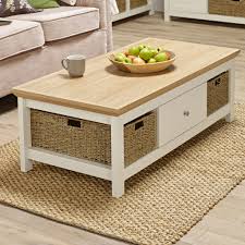 A wide variety of white coffee table set options are available to you, such as general use, material, and appearance. Off White Cream Oak Country Coffee Table With Basket Storage