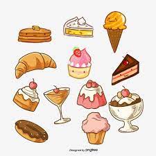 Dessert Vector Stickers Dessert Clipart Cake Label Gourmet Food Png Transparent Clipart Image And Psd File For Free Download Cute Food Drawings Cute Food Art Sweet Drawings