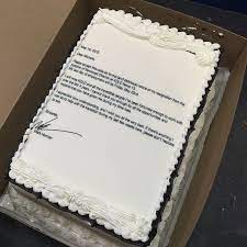 39 best employee recognition ideas: Only One Time Quitting Your Job With A Cake Is A Good Idea And This Guy Nailed It