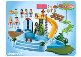 Pool With Water Slide 4858 A