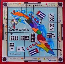 Cuban Dominoes Art Painted On A Table 3500 A Bit Much For Me Though Domino Art Domino Painting