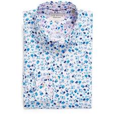 Ted Baker London Hampshi Trim Fit Floral Print Dress Shirt Floral Print Dress Shirt Cotton Shirts For Men Men Floral Shirt