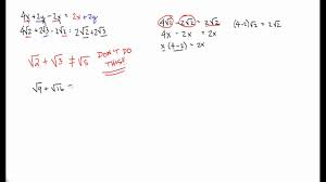 Practice our adding and subtracting radicals worksheets to effortlessly simplify expressions involving like and unlike radicals. Operations With Radical Expressions Examples Solutions Videos Activities