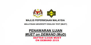 Calon dikehendaki menyemak status pendaftaran muet melalui portal mpm mulai 8 jun 2018. Daftar Ujian Muet On Demand Mod 2021 Online Semakan Upu