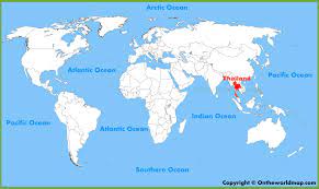 Thailand Country In World Map Thailand Location On The World Map