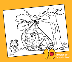 Free printable a lion and a mouse coloring page and download free a lion and a mouse coloring page along with coloring pages for other activities and coloring sheets The Lion And The Mouse Coloring Page 10 Minutes Of Quality Time