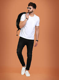 Crew Neck White T Shirt For Men Men Fashion T Shirt Mensfashion Menswear Shirts White Clothes M Shirt Outfit Men Mens Casual Outfits White Tshirt Men