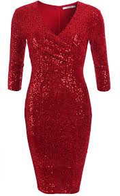Red Velour Sequin Knee Length Dress Https Www Justblue Com Product 6334 Red Velour Sequin Knee Length Dress Php Dresses Knee Length Dress Party Dress