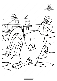Free printable foghorn leghorn coloring page for kids to download, animaniacs coloring pages Printable Foghorn Leghorn Coloring Pages