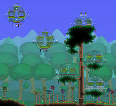 Terraria Bases And Buildings Maowmaid My Greenhouses Nwn I Wanted To Do Smth I felt like making a living wood tree house, so i did.