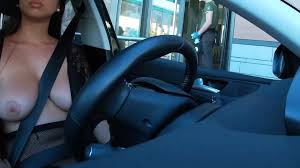 Nadia Foxx cums just when its her turn in the drive-through