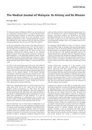 Malaysia is one of the world's most exotic destinations for teaching english abroad. Pdf The Medical Journal Of Malaysia Its History And Its Mission