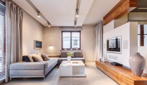 A dropped ceiling in the bedroom with recessed spotlights. Dropped Suspended Grid Ceiling Design Ideas Advantages Disadvantages