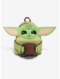 Loungefly Star Wars The Mandalorian The Child With Cup Figural Mini Backpack Boxlunch Exclusive