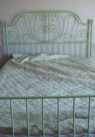 See more ideas about leirvik bed, ikea bedroom, bedroom decor. Three Nuts In A Shell Misadventures In Rusting Ikea Leirvik Bed Painted Iron Beds Leirvik Bed