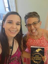 Book signing event with bus driver author