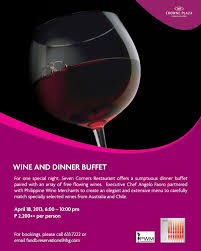 Wine And Dinner Buffet For One Special Night Seven Corners Restaurant Offers A Sumptuous Dinner Buffet Pa Corner Restaurant Wine Merchant Restaurant Offers