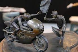 Harley Davidson Road Racer Statue Spotted At The 2020 Mecum Las Vegas Motorcycle Auction Harley Davidson Racer Harley