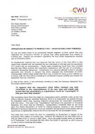 It is obvious that my involvement with the. Cwu Attachment 1 17ltb677 Paula Vennells Imposition Of Weekly To Monthly Pay Negotiating A Way Forward