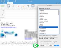 How To Change The Spell Check Language In Macos Mail