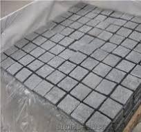 G654 Padang Dark,Sesame Black,Granite Cube Stone, China Dark Grey Granite  Pavers from China - StoneContact.com