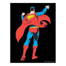 Superman From Behind Postcard Zazzlecom Superman Steel Dc Comics Pokemon Cosplay