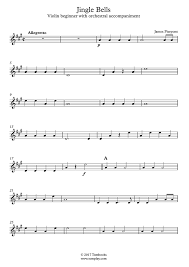 The witches and the pumpkins. Violin Sheet Music Jingle Bells Open String Arrangement With Accompaniment Pierpont