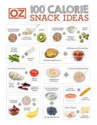 100 Calorie Snack Cheat Sheet The Dr Oz Show