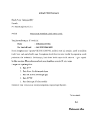 Contoh surat pengunduran diri atau resign kerja perusahaan, hotel, bank, alfamart, karyawan kontrak, guru, yang baik dan sopan serta simpel. 17 Contoh Surat Rayuan Pertukaran Subjek Kumpulan Contoh Surat