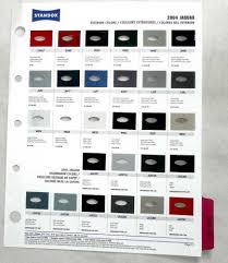 Buy 2004 Jaguar Standox Color Paint Chip Chart All Models