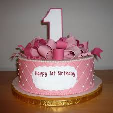 1st Birthday Wishes Cake For Girl With Name Make Everyone S Birthday Special With Name Birthday Wishes Cake Birthday Cake Writing 1st Birthday Cake For Girls